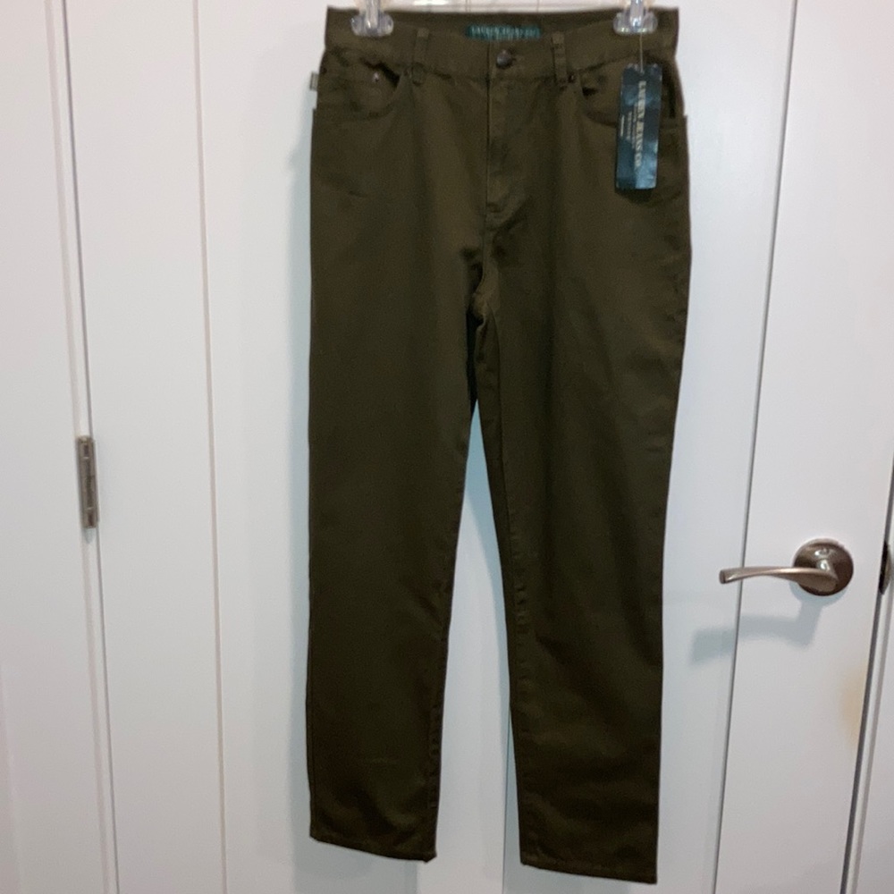 Petite NWT green jeans. Lauren Ralph Lauren.